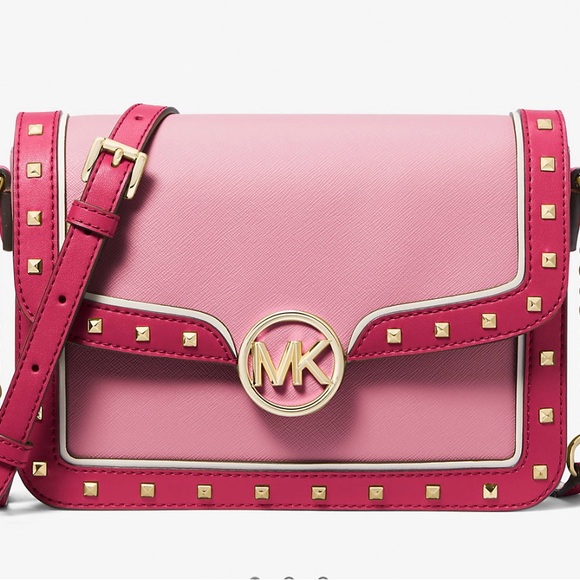💝 New Michael Kors pink multicolored studded crossbody bag - Picture 5 of 5